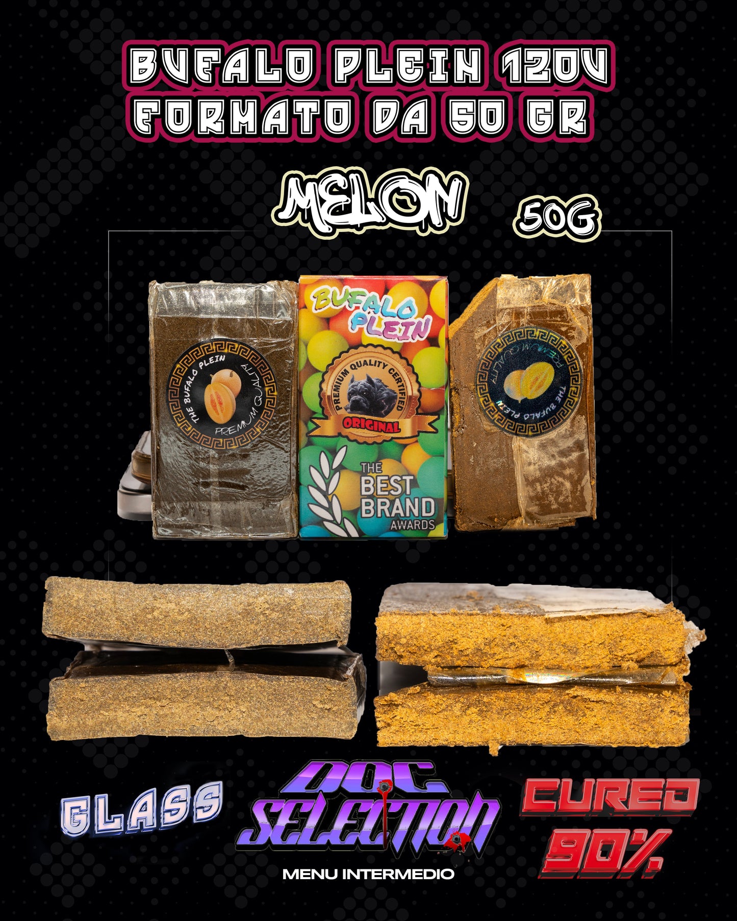 𝘽𝙪𝙛𝙖𝙡𝙤 𝙋𝙡𝙚𝙞𝙣 𝗰𝗮𝗿𝗱 𝟭𝟮𝟬𝙪 𝗳𝗼𝗿𝗺. 𝟱𝟬𝗴𝗿 - 𝙈𝙚𝙡𝙤𝙣